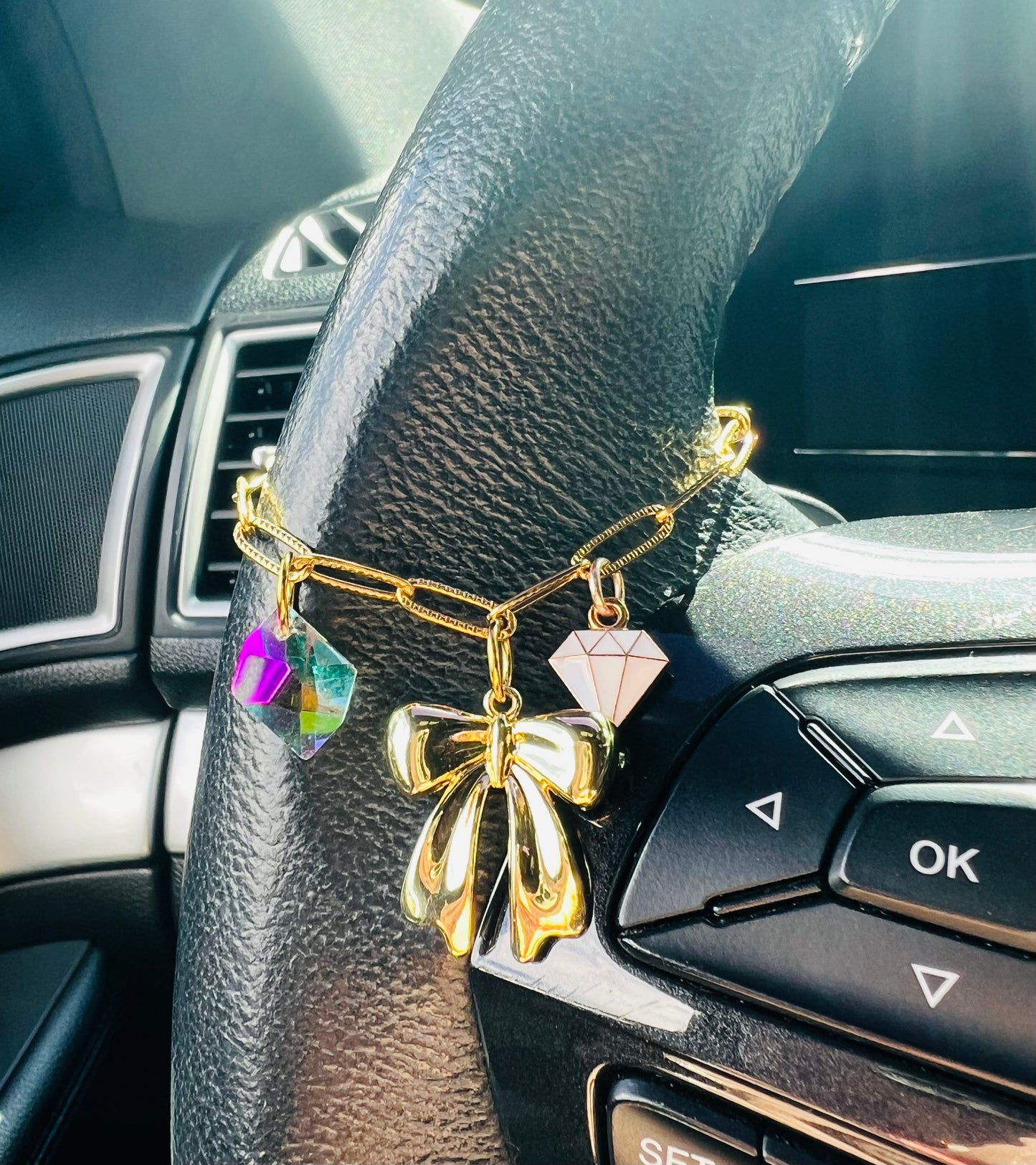 Steering Wheel Car Charm