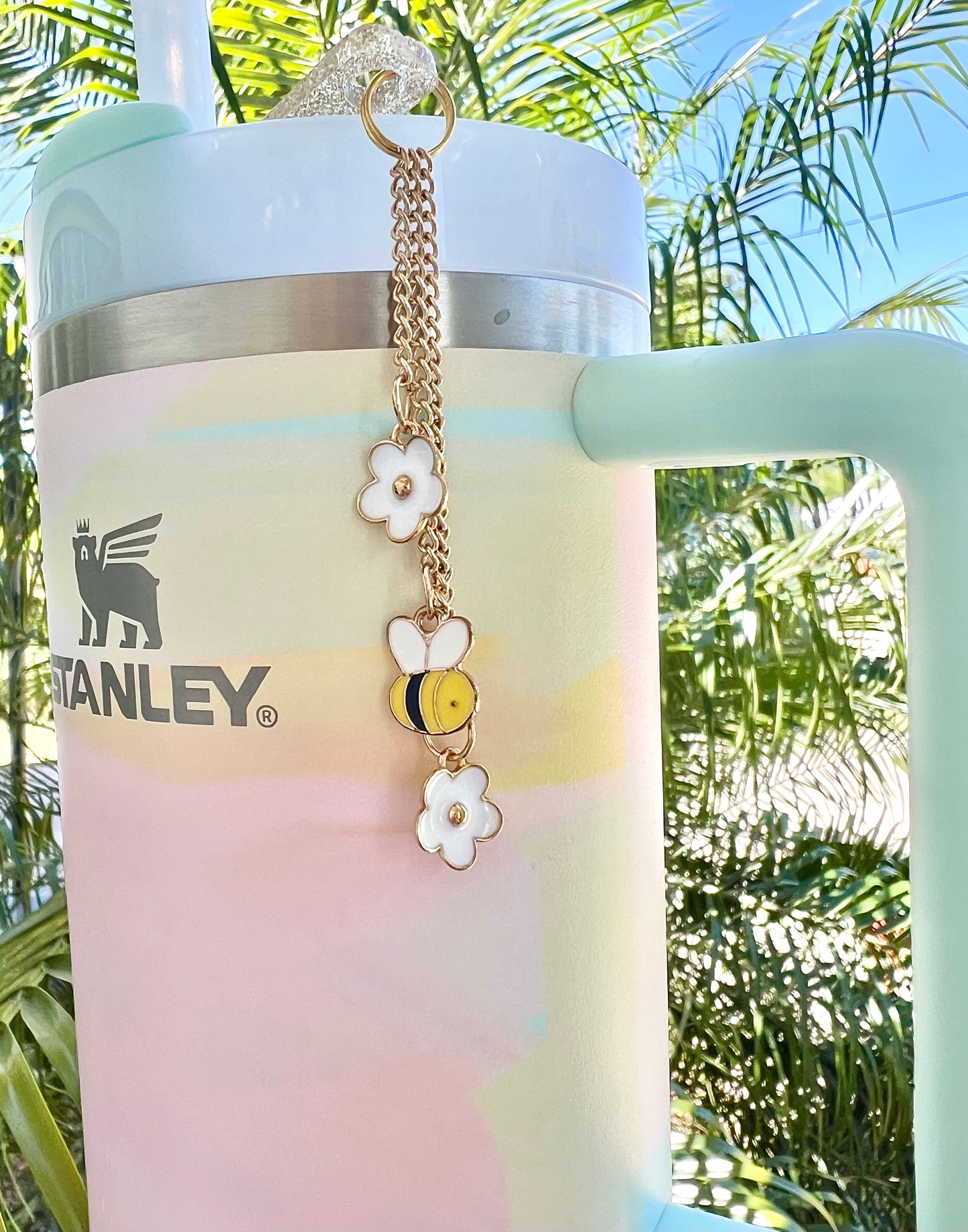 Spring Vibes Straw Charm