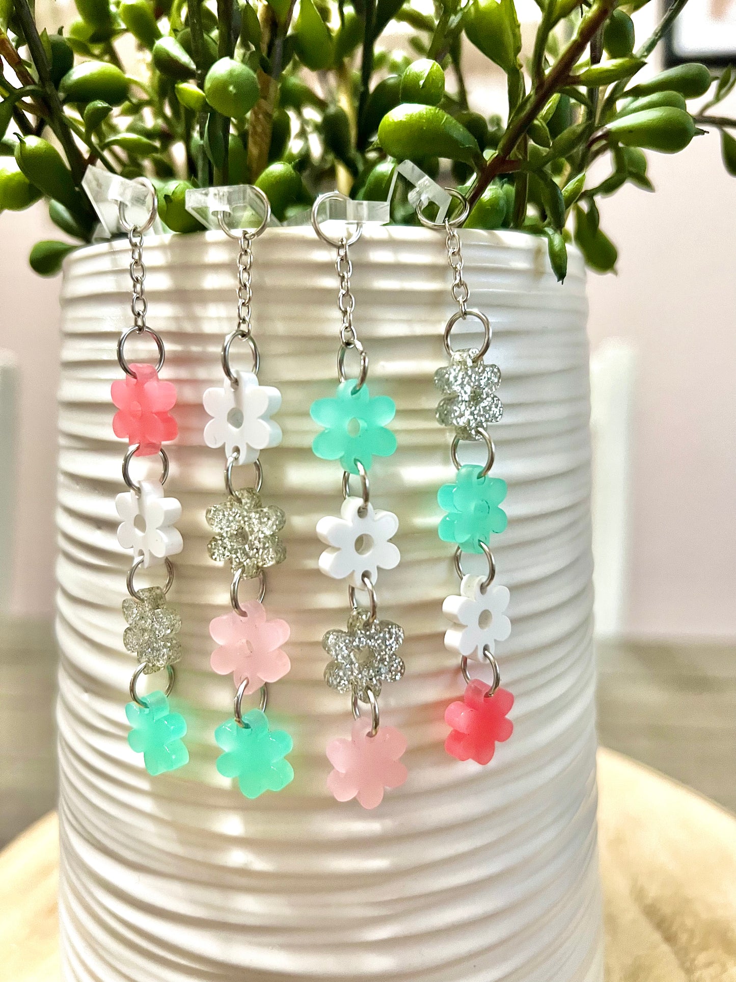 Spring Glam Straw Charm